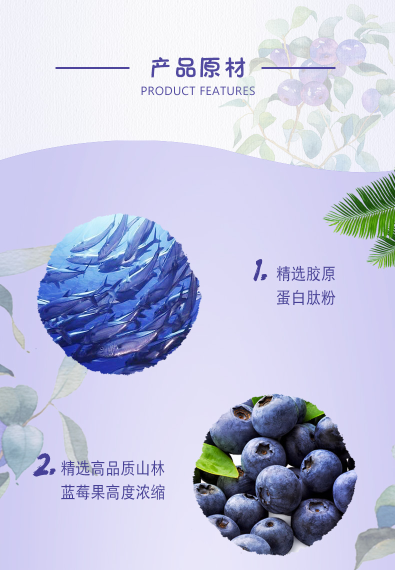 【南京同仁堂】蓝莓胶原蛋白肽酵素果冻
